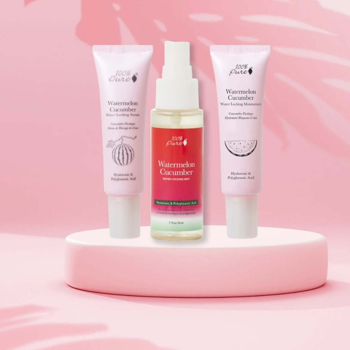 Watermelon + Cucumber Water Locking Moisturiser - 100% Pure