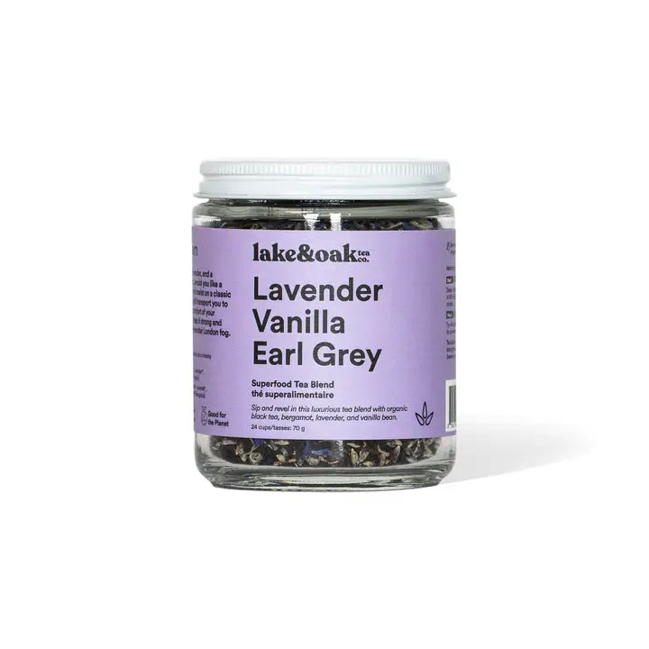 Lavender Vanilla Earl Grey - Superfood Tea Blend 226.8g-Lake Oak Tea
