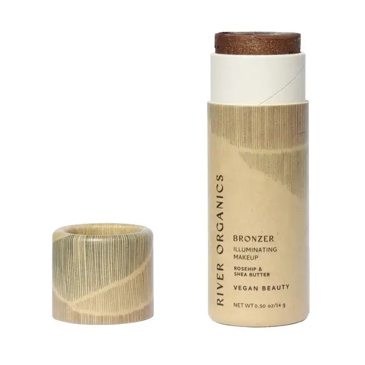 Shimmery Face and Body Bronzer Stick 13.61g-River Organics-Live in the Light Naturally Ltd