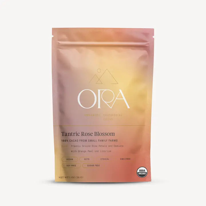 Tantric Rose Blossom - Enhanced 100% Pure Organic Ceremonial Cacao