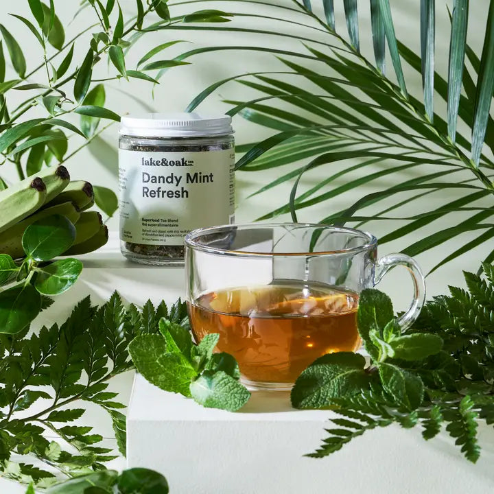 Dandy Mint Refresh - Superfood Tea Blend 226.8g-Lake Oak Tea