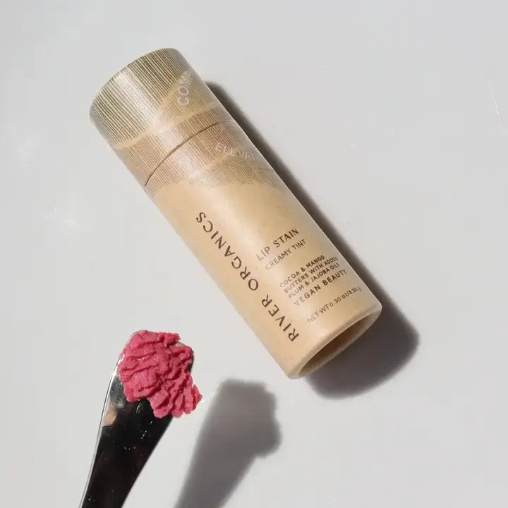 Guava Vegan Lip Stain 8.45g -River Organics-Live in the Light Naturally Ltd