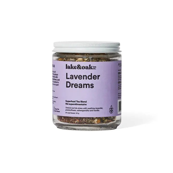 Lavender Dreams - Superfood Tea Blend 226.8g-Lake Oak Tea