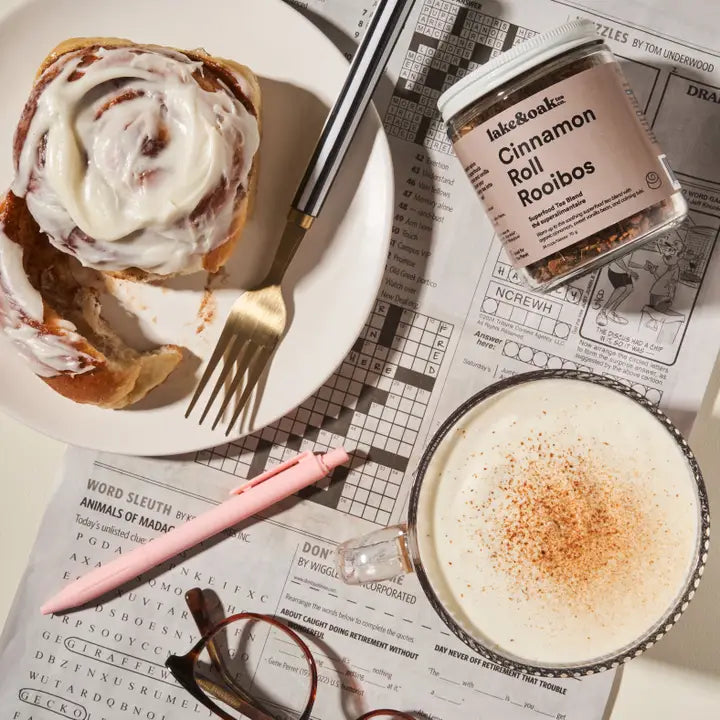 Cinnamon Roll Rooibos - Superfood Tea Blend 300g-Lake Oak Tea