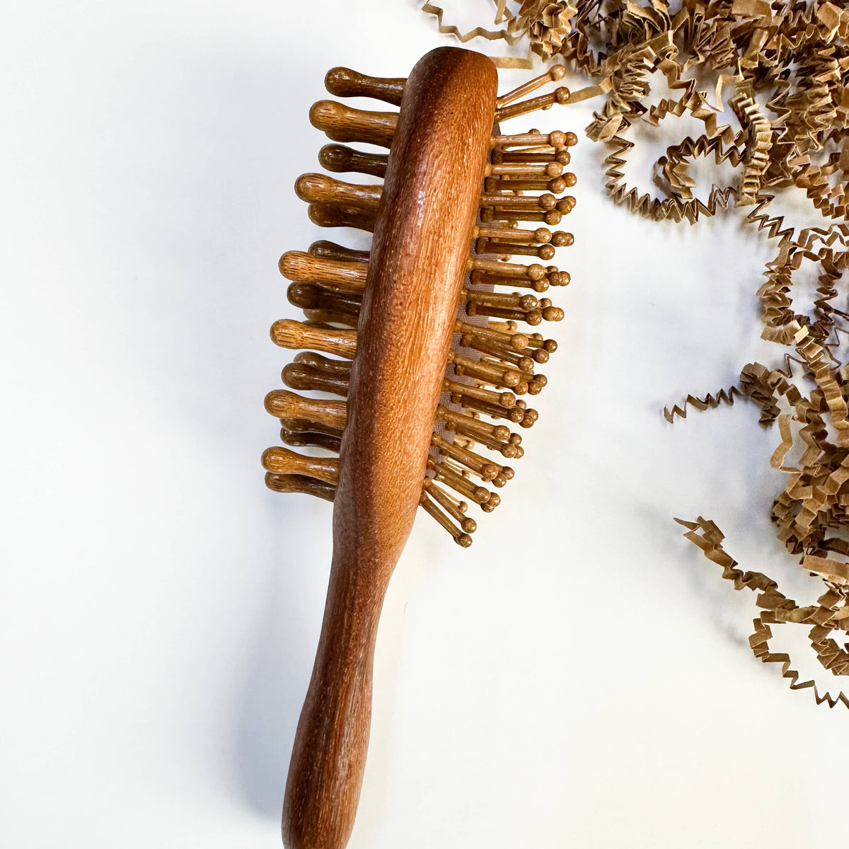 Sandalwood Hair Brush & Scalp Massager - Smile Boutiques