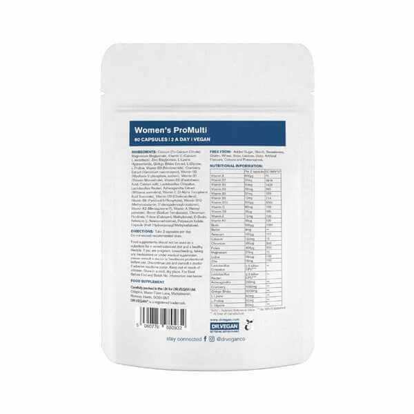 Women’s ProMulti with Probiotics DR.VEGAN 60 Capsules