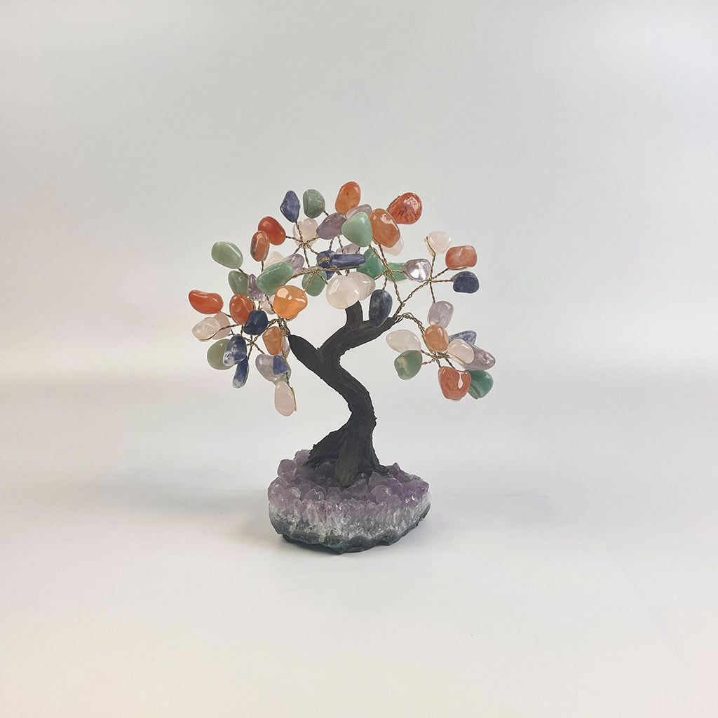 Mixed Gems Gemstone Tree 7" - Handmade by Brazil Gems