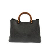 Angie Vintage Satchel - Black