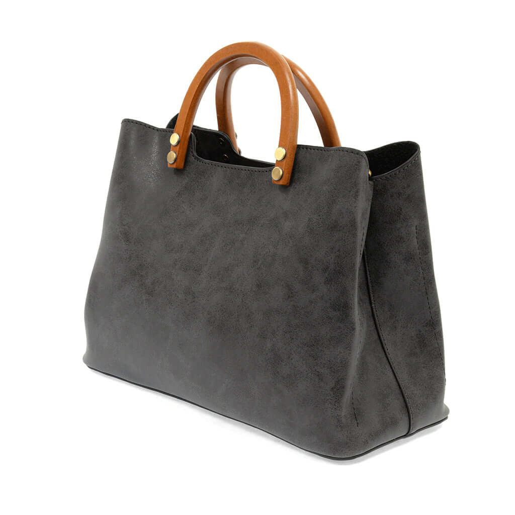 Angie Vintage Satchel - Black
