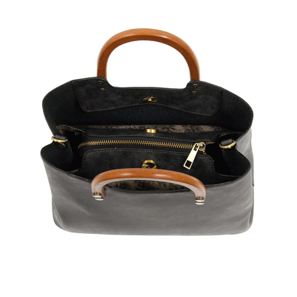 Angie Vintage Satchel - Black