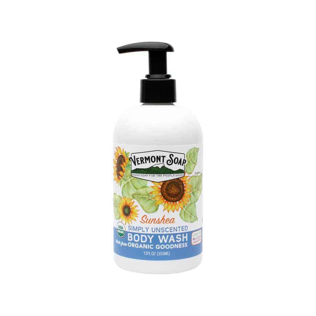 Simply Unscented Organic Body Wash - Vermont Soap