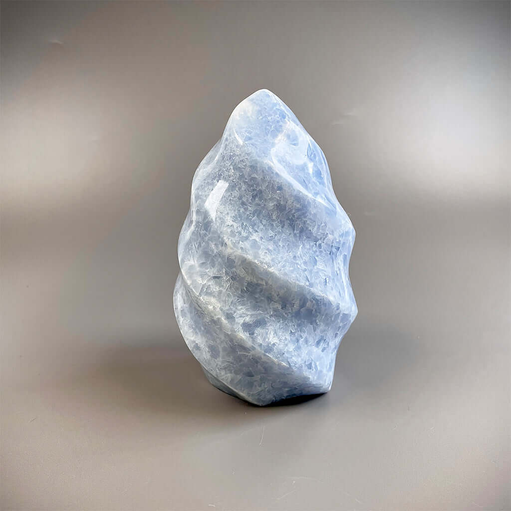 Blue Calcite Flames