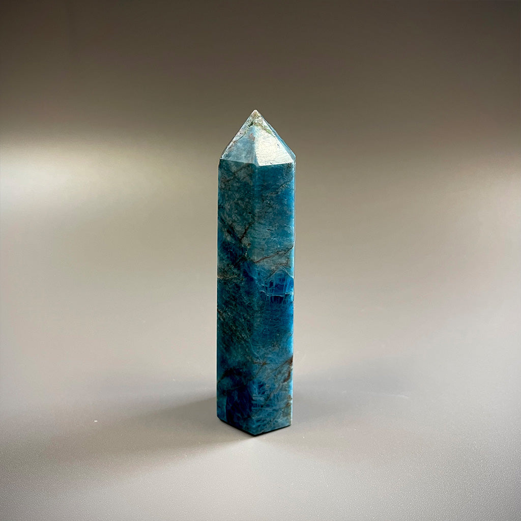 Blue Apatite Crystal Point Towers