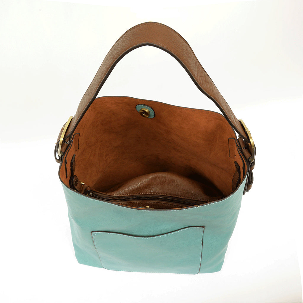Classic Hobo handbag - Capris Turquoise-Live in the Light Naturally Ltd
