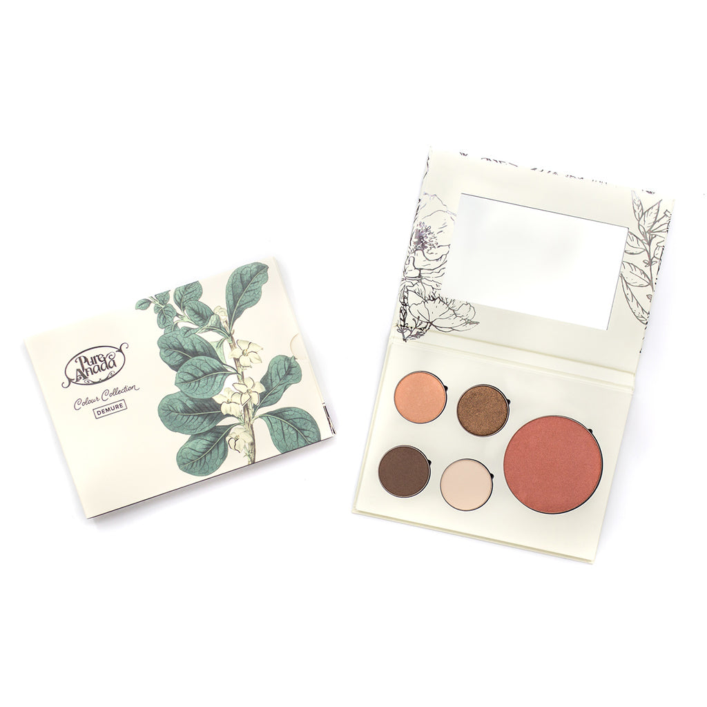 Natural Eye & Cheek Makeup Compact Palette - Demure by Pure Anada