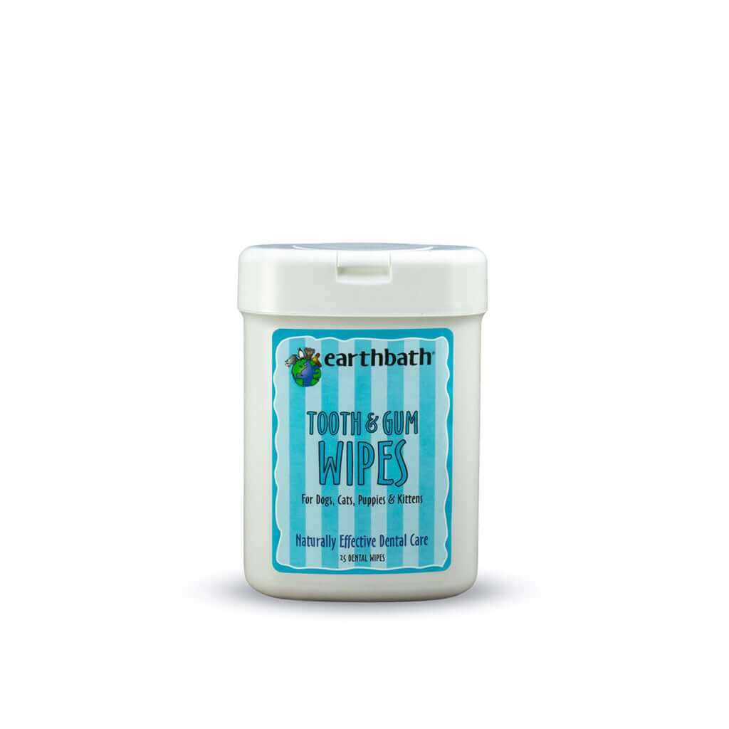 Dogs & Cats Tooth & Gum Wipes Earthbath - 25's