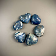 Dumortierite Crystal Hearts