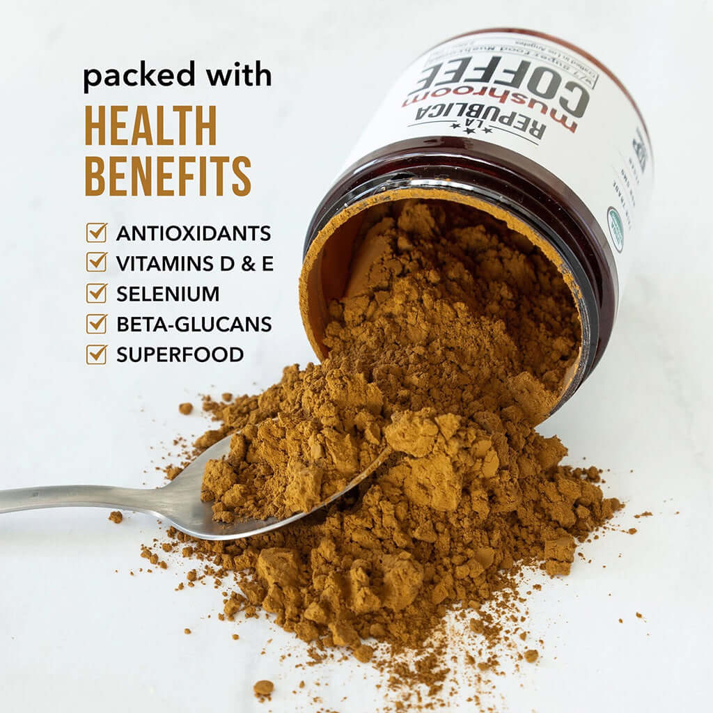 Instant 7 Mushroom Coffee Decaf 70g - La Republica