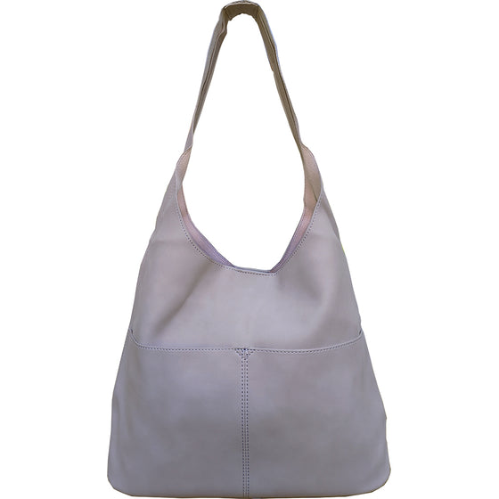 Jenny Faux Suede Hobo - Lilac-Live in the Light Naturally Ltd