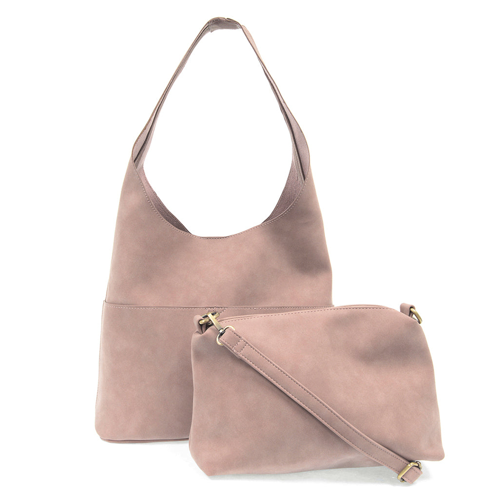 Jenny Faux Suede Hobo - Lilac