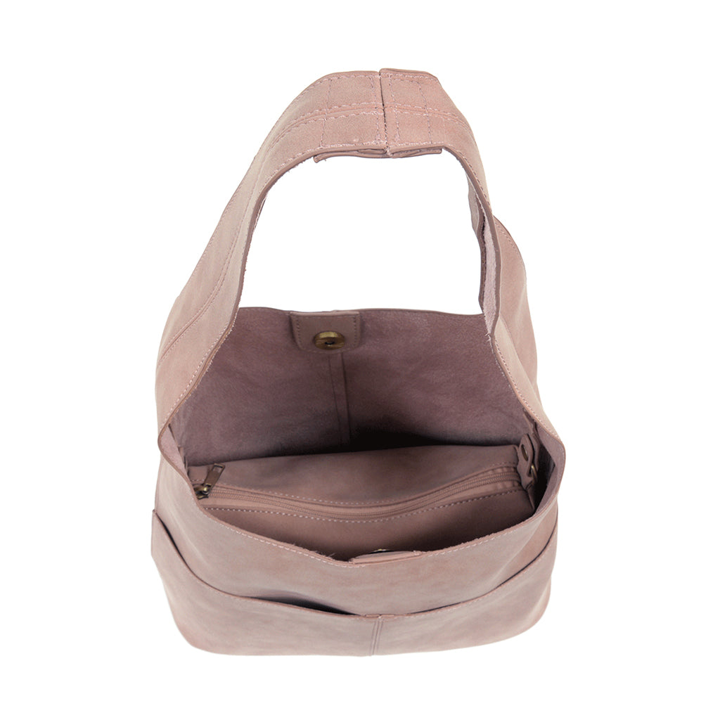 Jenny Faux Suede Hobo - Lilac