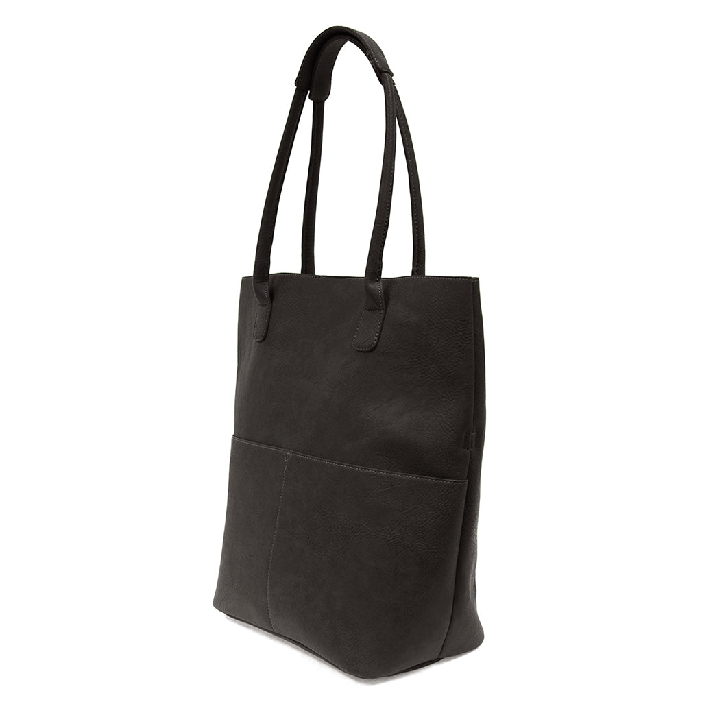 Kelly North South Front Pocket Tote - Black-Live in the Light Naturally Ltd