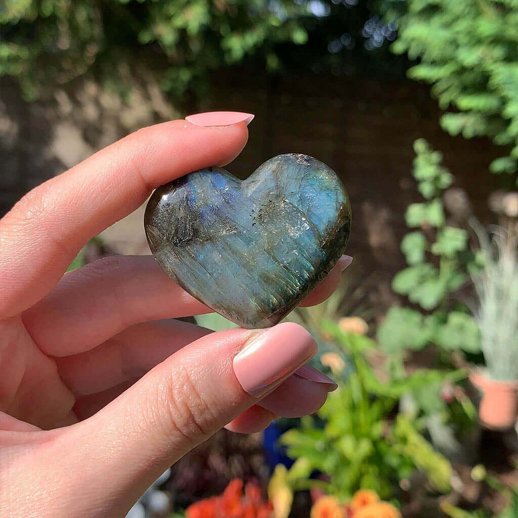 Labradorite Heart - Ethically Sourced