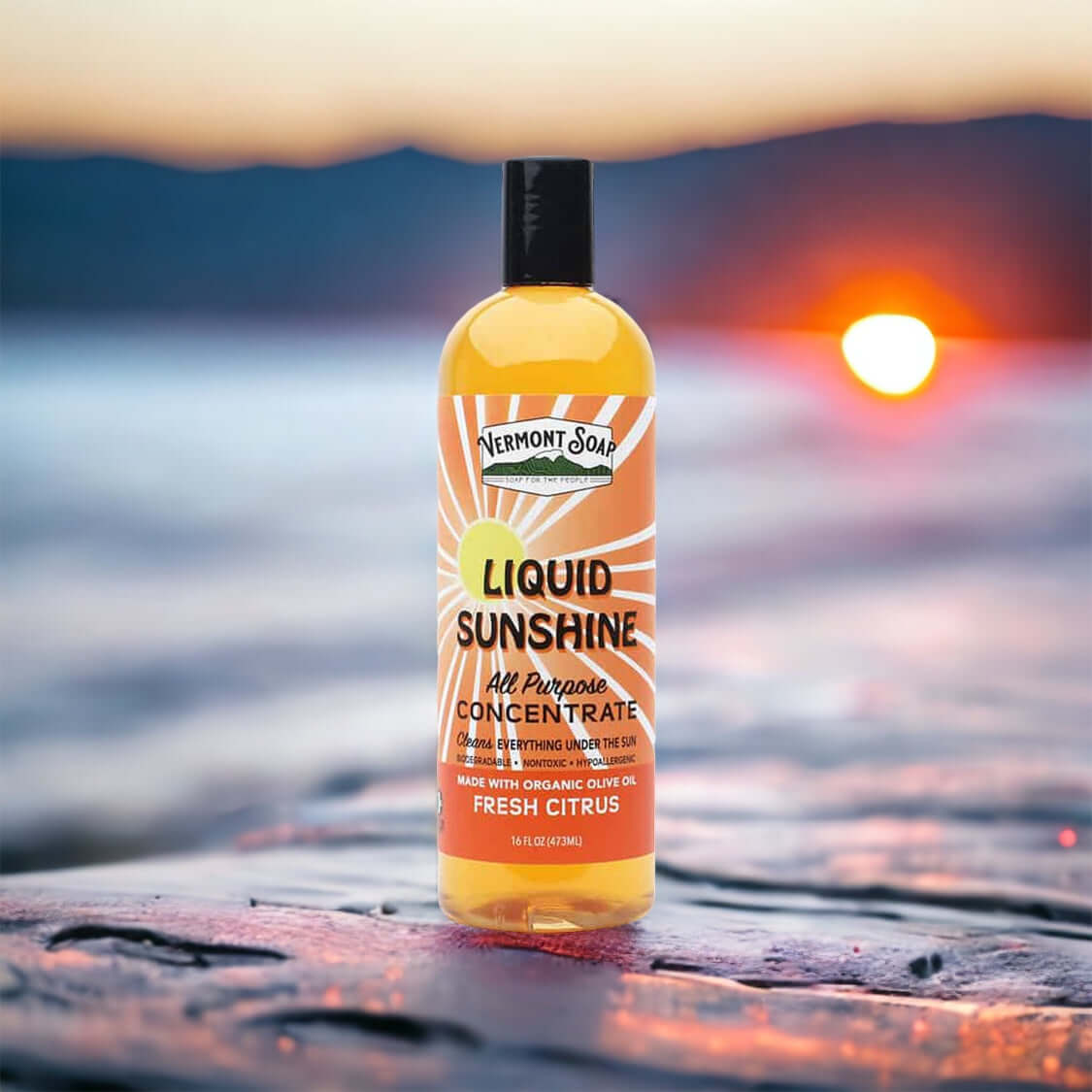 Liquid Sunshine Non Toxic Cleaner Concentrate - Vermont Soap