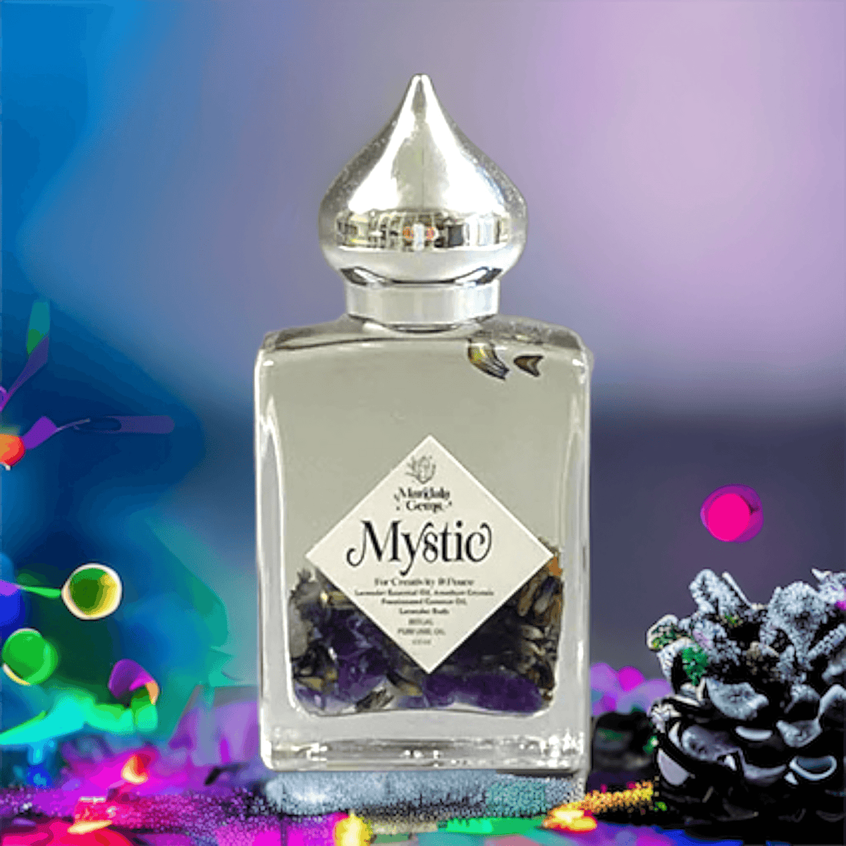 MYSTIC Amethyst + Lavender Crystal Infused Perfume Oil