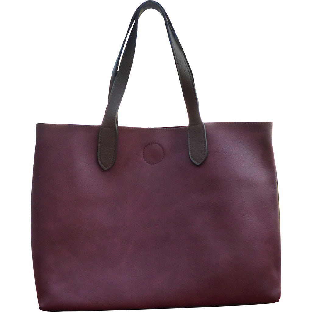 Mariah Medium Convertible Tote - Merlot