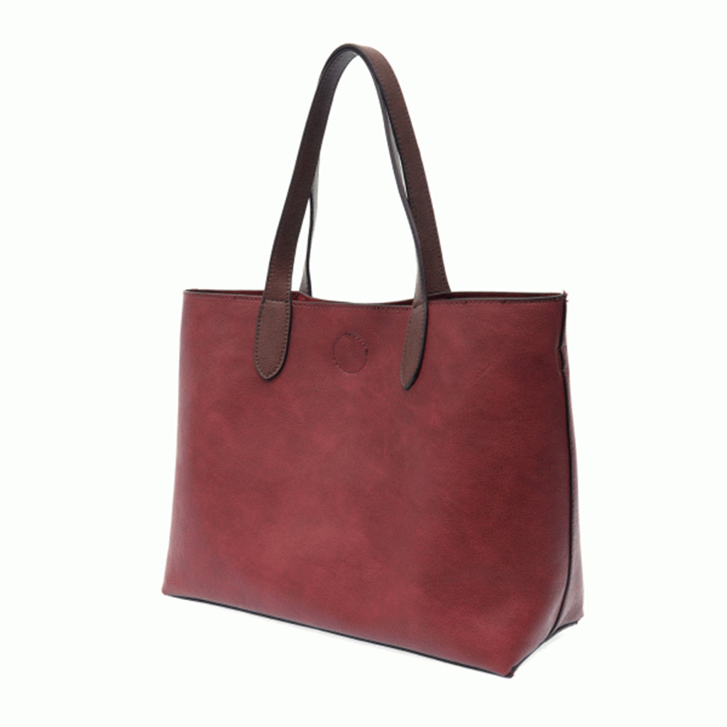 Mariah Medium Convertible Tote - Merlot