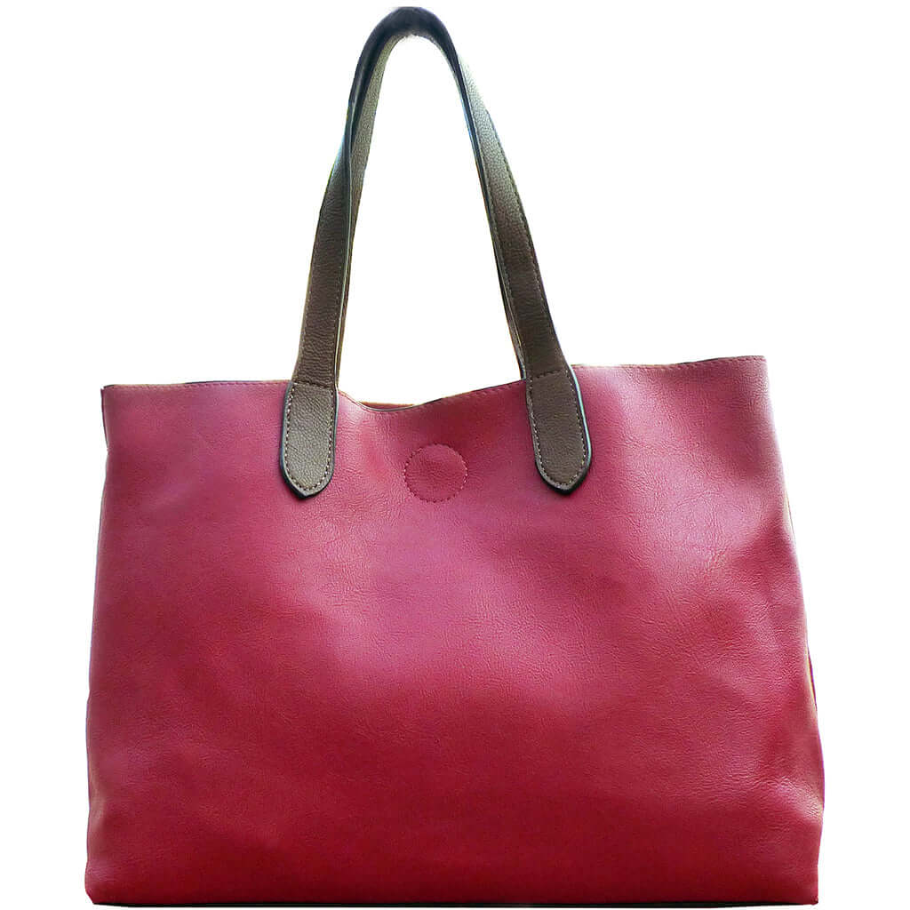 Mariah Medium Convertible Tote - Red