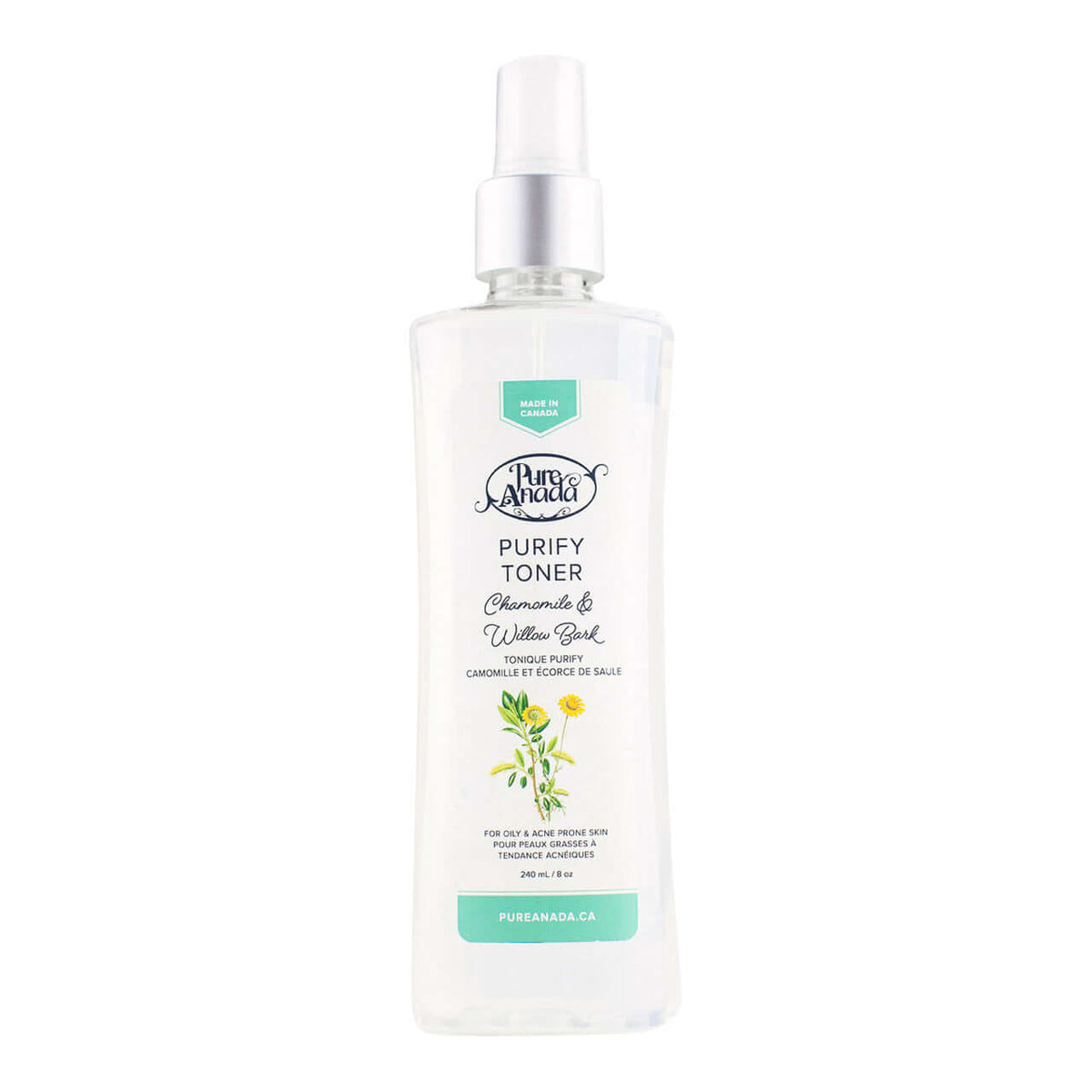 Natural Purify Toner Chamomile & Willow Bark 240ml -Pure Anada