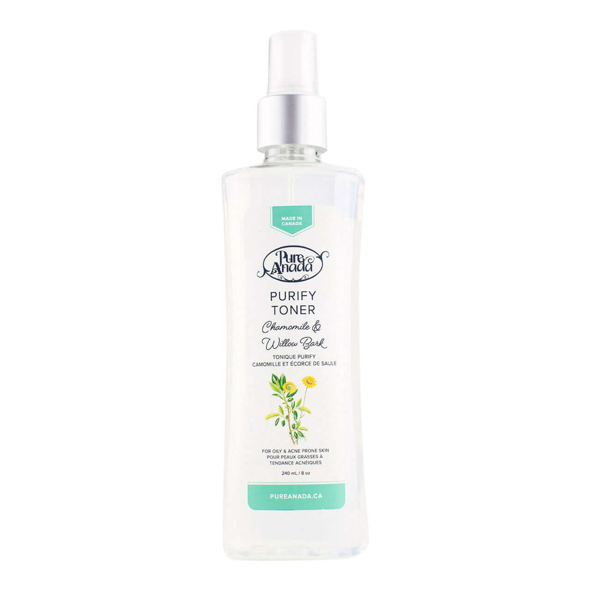 Natural Purify Toner Chamomile & Willow Bark 240ml -Pure Anada
