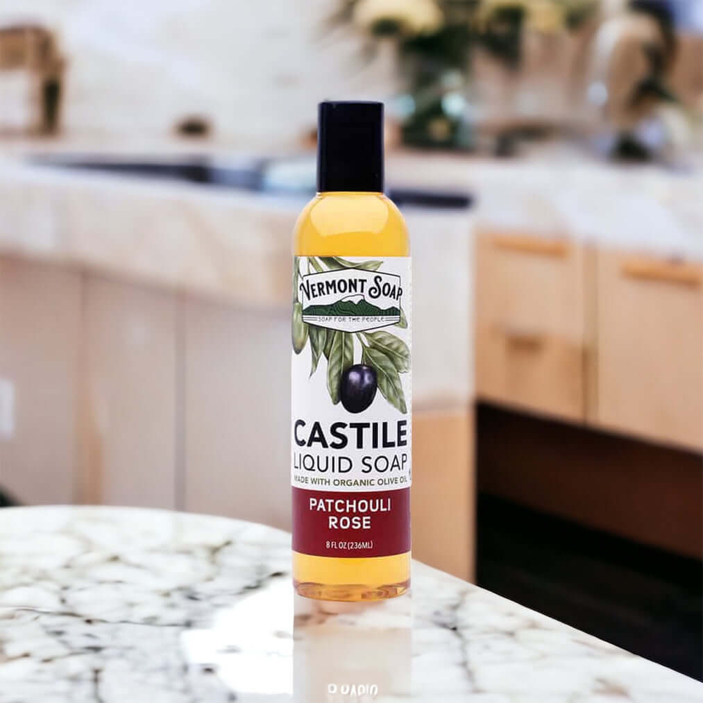 Patchouli Rose Castile Liquid Soap - Vermont Soap