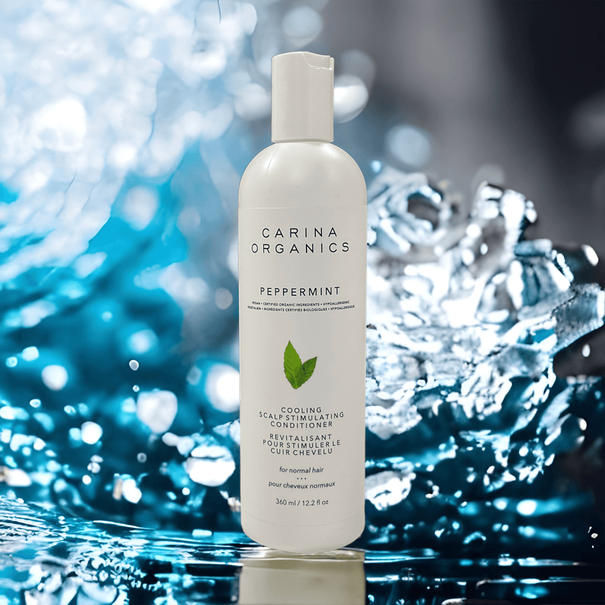 Peppermint Cooling Scalp Stimulating Conditioner 360ml - Carina Organics