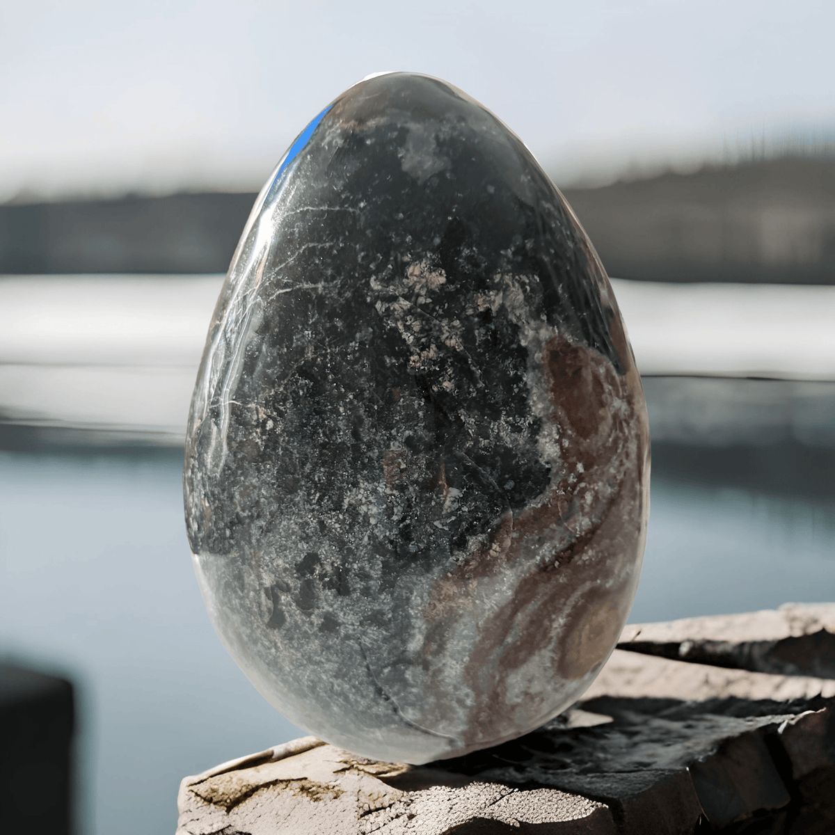 Pink Ocean Jasper Extra Large Crystal Egg - 27KG