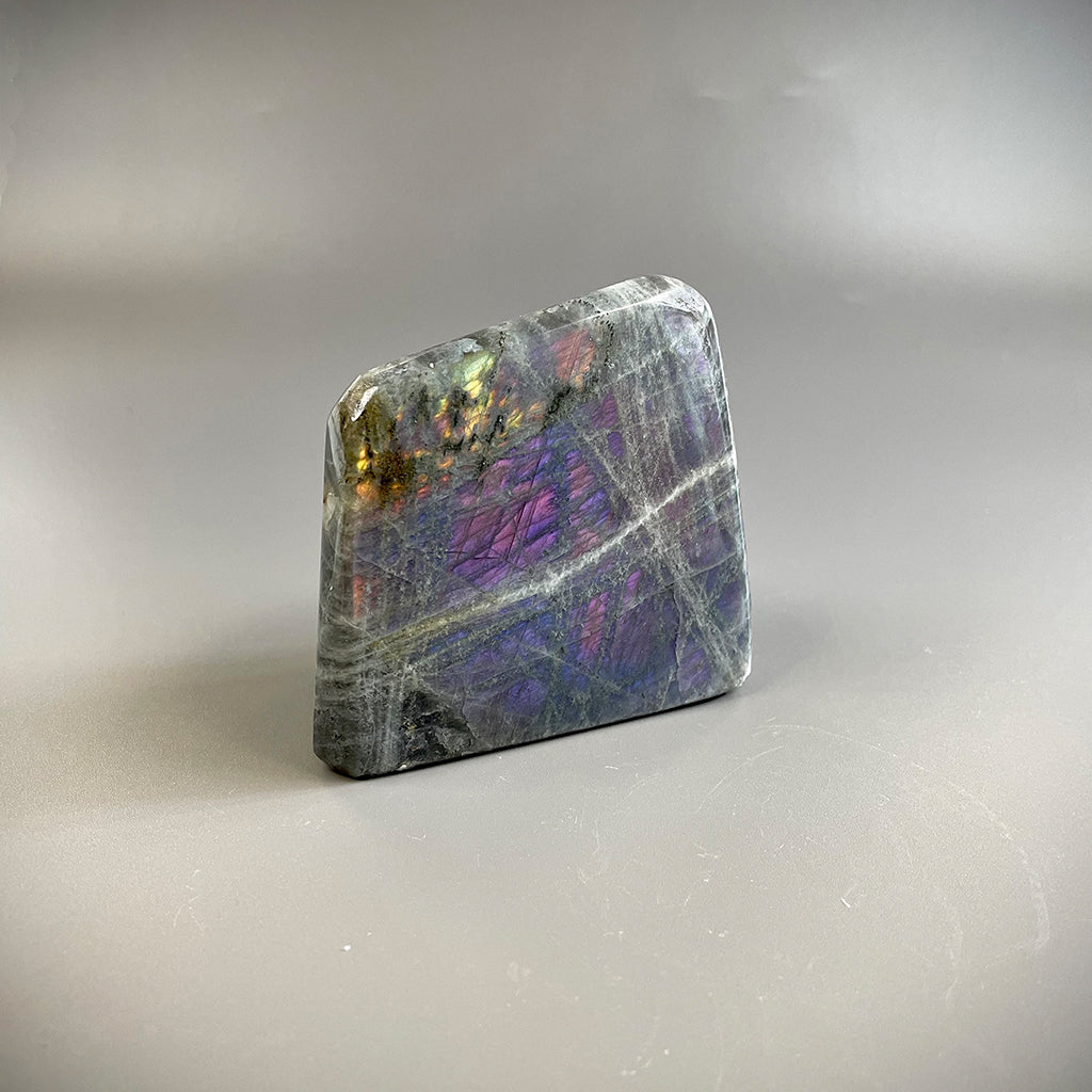 Rainbow Purple Labradorite Free Form - Ethically Sourced