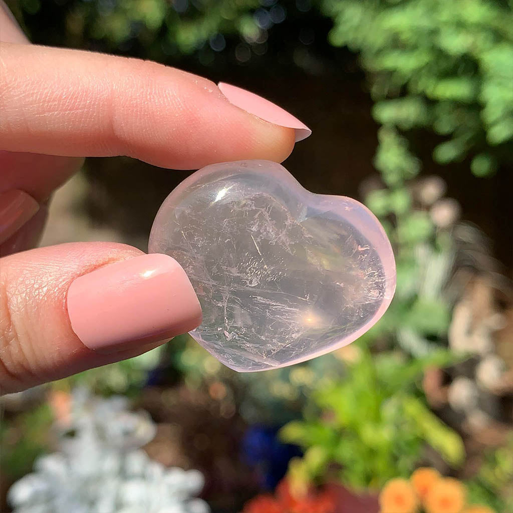 Rose Quartz Heart Crystal