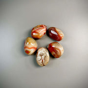 Sardonyx Crystal Palm Stone – Grounding and Empowering Energy