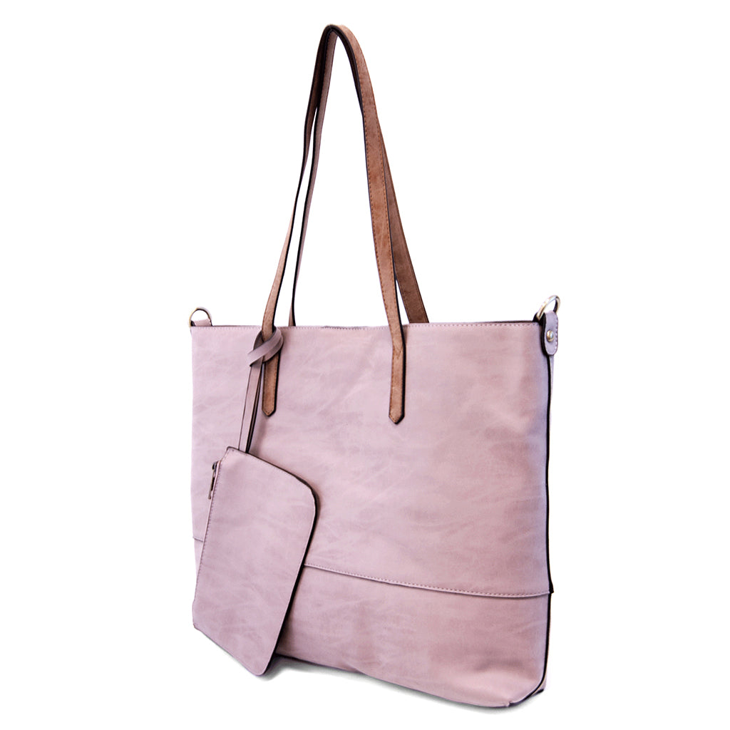 Brushed 2 in 1 Tote - Wisteria