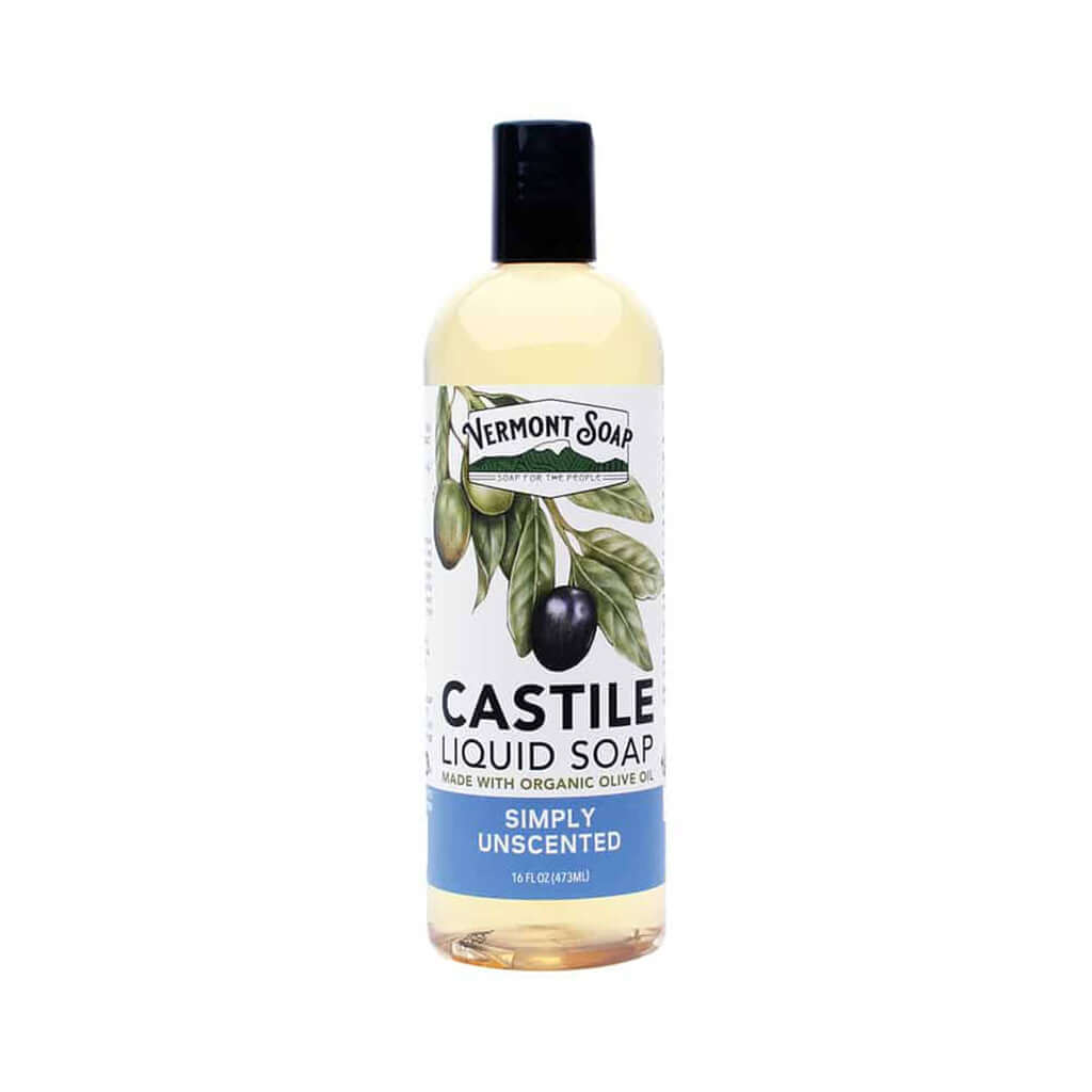 Simply Unscented Castile Liquid Soap - Vermont Soap