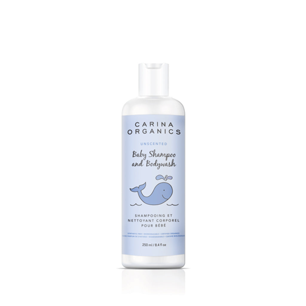 Baby Shampoo & Body wash Unscented 250ml-Carina Organics-Live in the Light