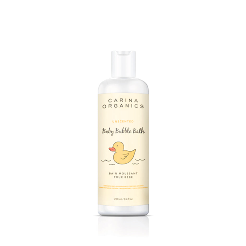 Baby Bubble bath Unscented 250ml-Carina Organics-Live in the Light
