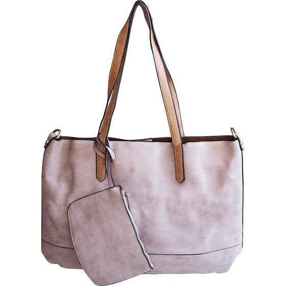 Brushed 2 in 1 Tote - Wisteria-Live in the Light Naturally Ltd