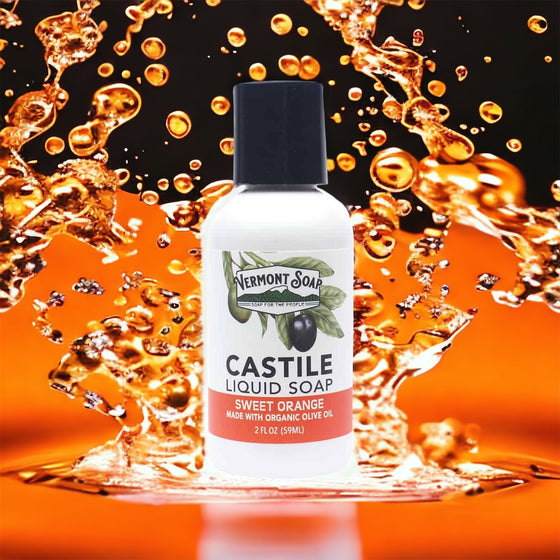 Sweet Orange Castile Liquid Soap - Vermont Soap