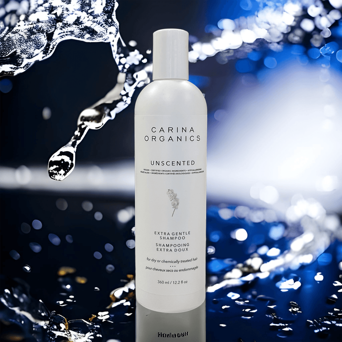 Unscented Extra Gentle Shampoo 360ml - Carina Organics