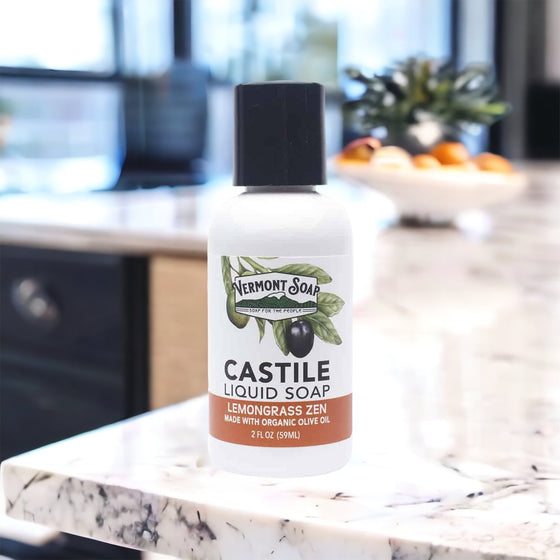 Lemongrass Zen Castile Liquid Soap - Vermont Soap