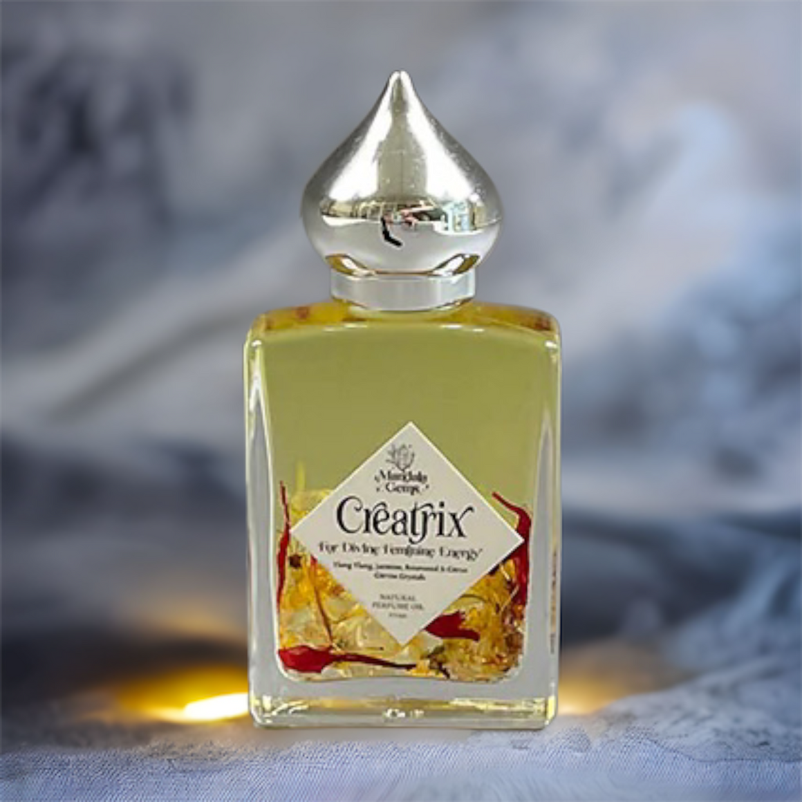 CREATRIX Natural Floral Perfume Oil for Divine Feminine Energy with Jasmine