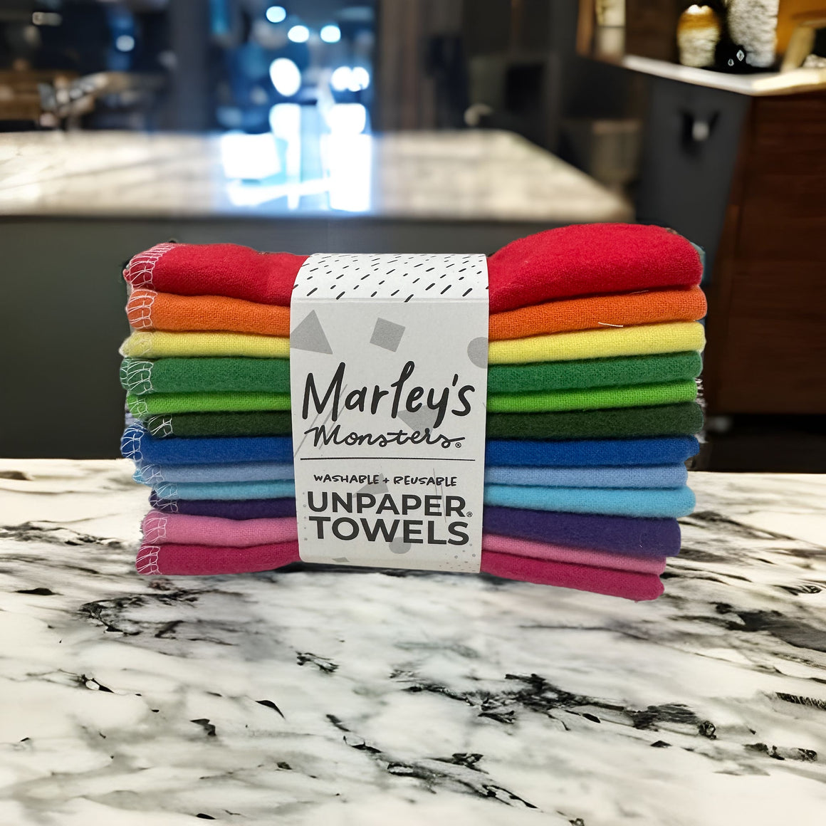UNpaper Towels x 12 - Rainbow by Marley's Monsters-Live in the Light Naturally Ltd